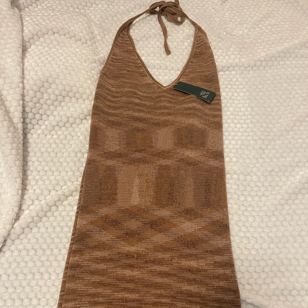 Wild fable brown knit dress size medium